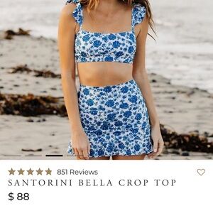 Albion Santorini Bella Crop Swim Top